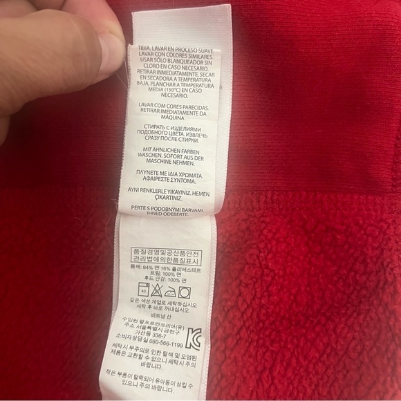 POLO RALPH LAUREN Blue Label Fleece Full Zip Hoodie Red Men Medium EUC Heavy - Picture 8 of 14